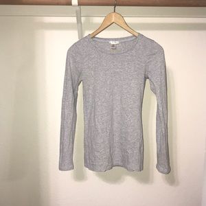 plain grey long sleeve.